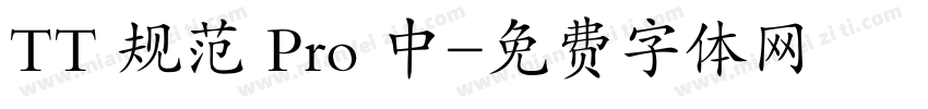 TT 规范 Pro 中字体转换